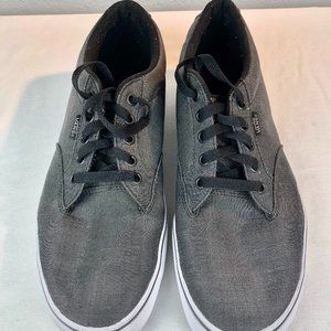Men's Vans Graphite Gray with Sheen Authentics Tennis Shoes - Size 10.5